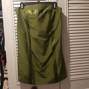 100% silk strapless Dress by laundry